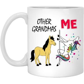 Other Grandmas Unicorn Me Mug Cup For Grandmothers Moms Mimi Gigi Nana Son Daughter Mothers Day 11oz,White,(JFDJQ4TWLJ-11oz)
