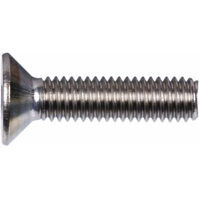 44541 M8-1.25 x 40 Metric Stainless Steel Flat Socket Cap Screw, 8-Pack