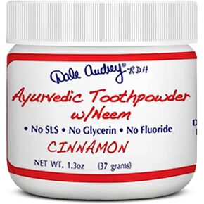 Ayurvedic Remineralizing Toothpowder for Sensitive Teeth | Refreshing Cool Mint Flavor Teeth Whitening and Fresh Breath | Natural Tooth Powder for Gums and Bad Breath (1.3 Oz)