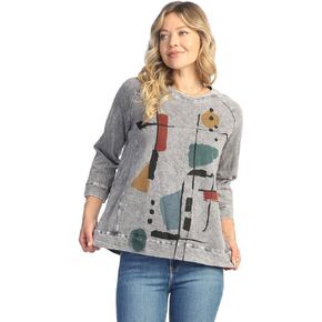 Jess & Jane Women's Mineral Washed French Terry Top - M51