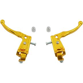 Dia-Compe MX121 / Tech 3 Brake Lever Set for Old School BMX, Gold, DP2519