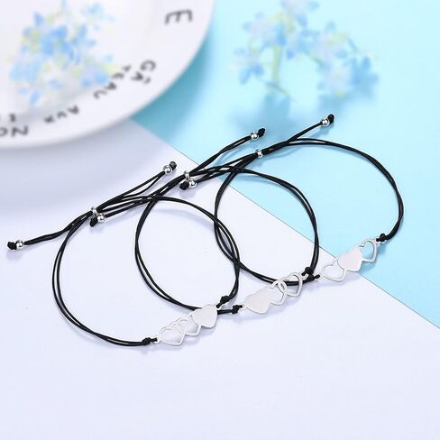 UNGENT THEM Back to School Bracelet Mommy and Me First Day of School Bracelet Matching Heart Mother Daughter Bracelets Set for Daughter Girls in Kuwait