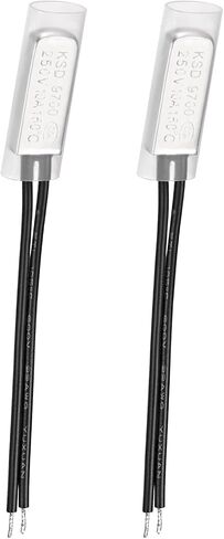 KSD9700 NC 75C مفتاح التحكم في درجة الحرارة مفتاح الحماية الحرارية للترموستات - إغلاق عادة/250 فولت 10 أمبير/معدن/2 قطعة in Kuwait