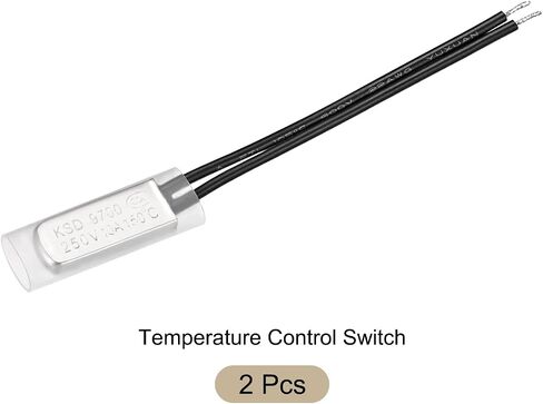 KSD9700 NC 75C مفتاح التحكم في درجة الحرارة مفتاح الحماية الحرارية للترموستات - إغلاق عادة/250 فولت 10 أمبير/معدن/2 قطعة in Kuwait