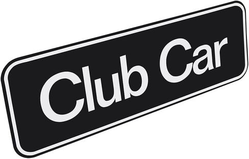 Drive-up Name Plate for Club Car Tempo Emblem Black Gold for Golf Cart-7.72" X 2.68" in Saudi Arabia