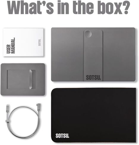 SOTSU FlipAction Elite 16" | 4K Portable Monitor | 3840 x 2400 (UHD+) | 60 Hz | 100% DCI-P3 | 450 Nits | Pivot Rotate | Full Metal CNC | Perfect Match for Mac and Windows (Space Black) | 3840x2400 (UHD+) | 60Hz | 100% DCI-P3 | 450 Nits | Pivot Rotate | Fu in Saudi Arabia