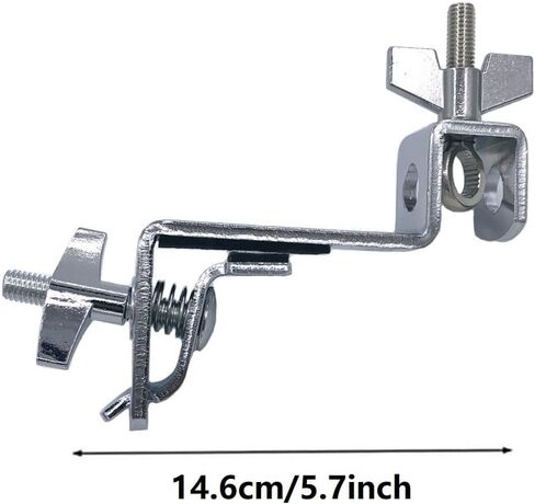 Bass Drum Hoop Mount Clamp Percussion Hoop Clamp Cowbell Holder Clamp Tom Drum Hoop Clamp for Cowbell Jam Block Tambourine Cymbal Mounted Holder Percussion Accessories in Saudi Arabia