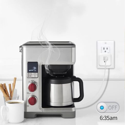 Minoston Z-Wave Plug Outlet 800 Series، Zwave Mini Smart Plug in مقبس، 15A، Z-Wave Hub مطلوب، مكرر / موسع نطاق مدمج، متوافق مع SmartThings، Wink، FCC وETL المدرجة (MP21Z) in Kuwait