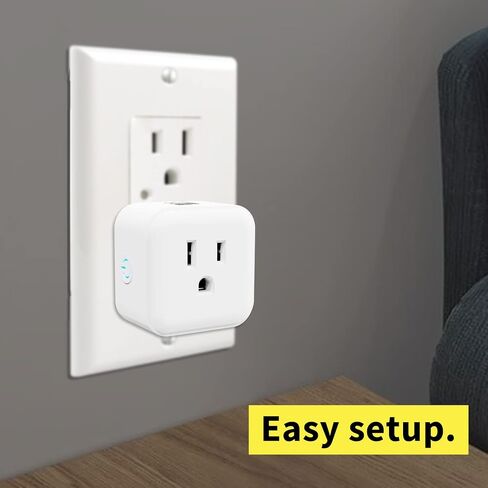 Minoston Z-Wave Plug Outlet 800 Series، Zwave Mini Smart Plug in مقبس، 15A، Z-Wave Hub مطلوب، مكرر / موسع نطاق مدمج، متوافق مع SmartThings، Wink، FCC وETL المدرجة (MP21Z) in Kuwait