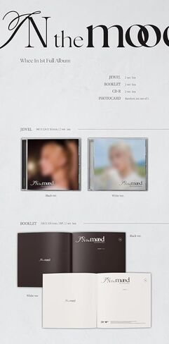 MAMAMOO Wheein in The Mood محتويات الألبوم الأول + بطاقة الصور + تتبع مصل اللبن المختوم (المجموعة القياسية (ماء + نبيذ)) in Saudi Arabia