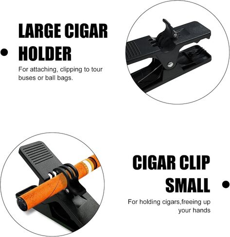 Cigar Holder for Golf Cart, Cigar Clip Holder for Golf Cart, Black. in Saudi Arabia