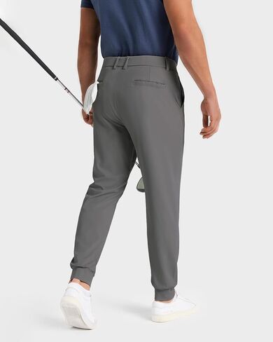 Men's Golf Joggers Pants with 6 Pockets Stretch Slim Fit Work Dress Athletic Jogger Sweatpants for Running Gym in Kuwait