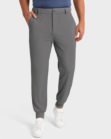 Men's Golf Joggers Pants with 6 Pockets Stretch Slim Fit Work Dress Athletic Jogger Sweatpants for Running Gym in Kuwait