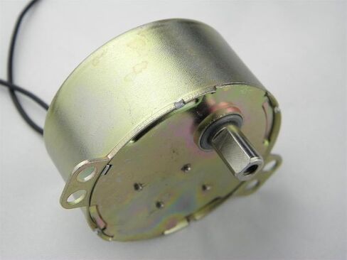 CHANCS TYD-50 Small Synchronous Gear Motor AC 110V 5-6RPM CCW Torque Flush Shaft 11mm for School Project in Saudi Arabia