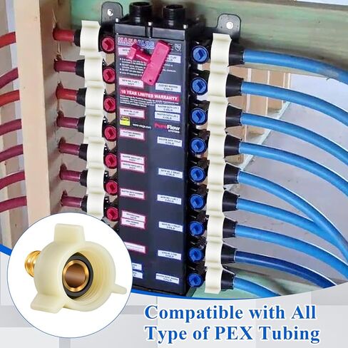 12 قطعة من تركيبات تجعيد النحاس لمحول PEX، محول دوار ملولب أنثى 1/2 بوصة × 1/2 بوصة NPT، تجهيزات سباكة NPSM RV PEX، موصل صنبور Pex لأنابيب PEX in Kuwait