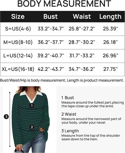 ZESICA Womens Striped Long Sleeve Shirts 2024 Casual V Neck Oversized Sweatshirt Loose Fit Tunic Tops Fall Blouses in Saudi Arabia