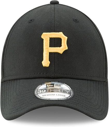 قبعة New Era MLB Team Classic 39THIRTY قابلة للتمدد وملائمة (as1، Alpha، l، x_l، Pittsburgh Pirates) in Saudi Arabia