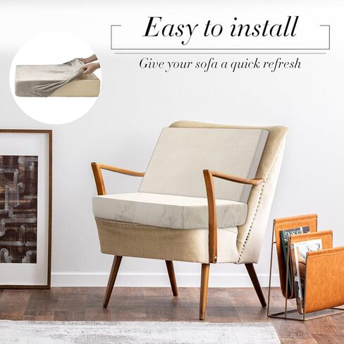 Newwiee 8 عبوات من أغطية وسائد الأريكة المخملية القابلة للتمدد، 4 قطع من أغطية المقاعد و4 قطع من أغطية مسند الظهر، غطاء بديل لأريكة الفناء، غطاء أريكة فردي، غطاء أريكة قابل للغسل، واقي أثاث (رمادي داكن) in Kuwait