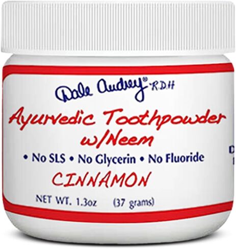 Ayurvedic Remineralizing Toothpowder for Sensitive Teeth | Refreshing Cool Mint Flavor Teeth Whitening and Fresh Breath | Natural Tooth Powder for Gums and Bad Breath (1.3 Oz) in Saudi Arabia