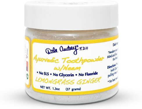 Ayurvedic Remineralizing Toothpowder for Sensitive Teeth | Refreshing Cool Mint Flavor Teeth Whitening and Fresh Breath | Natural Tooth Powder for Gums and Bad Breath (1.3 Oz) in Saudi Arabia