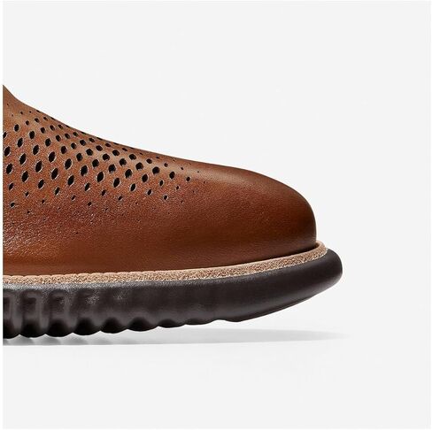 Cole Haan Men's 2.Zerogrand Laser Wingtip Oxford, Black Leather/Black, 12 Wide in Kuwait
