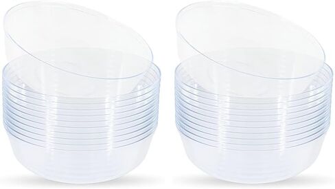 Blue Sky Edge Clear Bowls - 16 oz (10 Count) Disposable Round Plastic Bowls for Parties, Events & Special Occasions in Saudi Arabia