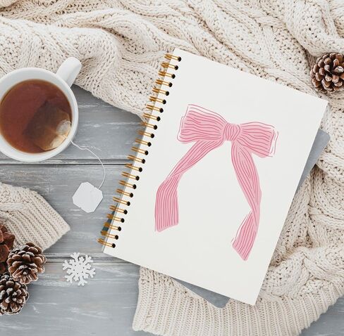 Pink Notebook,Preppy Cowgirl Trendy Hardcover Spiral Notebook,Western Notebook for Teen Girls Women School Student Teacher,5.5x8.3 in Saudi Arabia