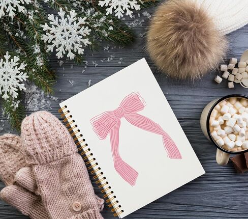 Pink Notebook,Preppy Cowgirl Trendy Hardcover Spiral Notebook,Western Notebook for Teen Girls Women School Student Teacher,5.5x8.3 in Saudi Arabia
