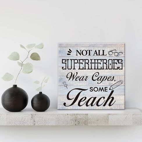 Inspirational Farmhouse Canvas Print Wall Art Decor One Small Positive Thought in the Morning Can Change Your Whole Day Sign Painting Plaque Rustic Home Decoration (8 X 8 inch, Framed) in Saudi Arabia