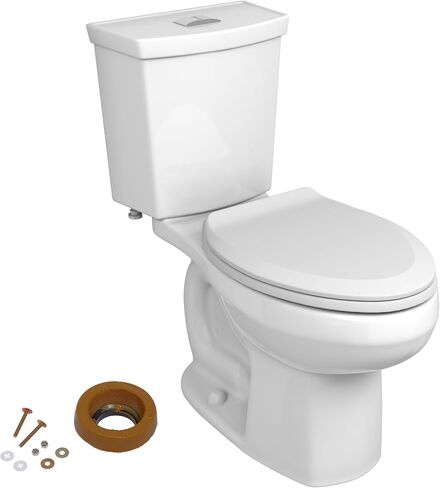 American Standard 2886218.020 H2Option Two-Piece Toilet, Elongated Front, Chair Height, Dual Flush, White, 0.92 - 1.28 gpf in Saudi Arabia