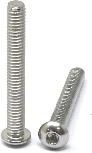 Iexcell 10 قطعة 5/16-18 × 2-1/2 بوصة من الفولاذ المقاوم للصدأ 304 مقبس سداسي الشكل وغطاء رأس ومسامير مجموعة مسامير in Kuwait