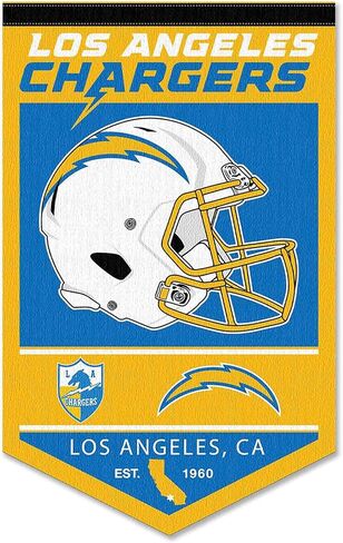 WinCraft Los Angeles Chargers Heritage History Banner Pennant in Saudi Arabia