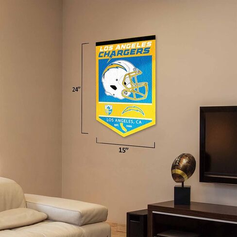WinCraft Los Angeles Chargers Heritage History Banner Pennant in Saudi Arabia