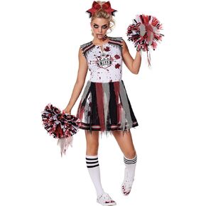 Spirit Halloween Adult Zombie Cheerleader Costume | Zombie Costume | Cheerleader Outfit