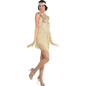 Amscan 8406003 Adult Charleston Flapper Costume, Small - Medium, 1 Pc