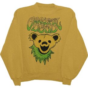 Grateful Dead unisex-adult Grateful Dead Smiling Face Bear Sweatshirt Sweatshirt