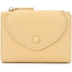 Small Wallets for Girls Kids Cute Slim Bifold Wallet Little Cash Pocket Card Holder Zipper Coin Purse for Women (Black)
