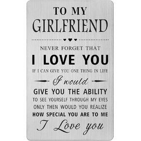 Girlfriend Birthday Gift Ideas - Girlfriend Gifts from Boyfriend - Girlfriend Birthday Wedding Wallet Card Gifts