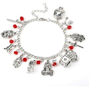 Fuqimanman2020 Horror Ghost Baby Scary Theme Bracelet For Women Girls, Horror Charm Bracelet Scary Cosplay Jewelry Gift