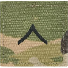 Army Private Rank OCP with Hook and Loop