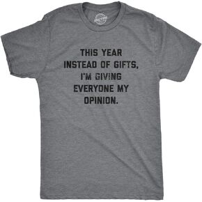 Crazy Dog Mens T Shirts Sarcastic Humor Christmas Offensive Joke Tees for Holiday Parties