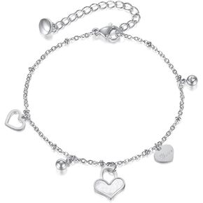 Fashion Jewelry Adjustable Bracelet Heart Link Chain Bracelet