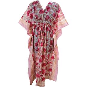 RAJBHOOMI HANDICRAFTS Stylish Women's Maxi Caftan Gown for Day and Night Wear Kaftan Beach Cover up