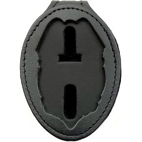 Perfect Fit Shield Wallets Miami Police Department MPD Clip On Leather Badge Holder with Neck Chain (Cut-Out # 200)
