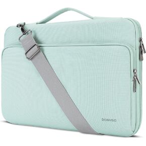 DOMISO 17.3 Inch Laptop Bag Cover Waterproof Notebook Shockproof Sleeve Case Shoulder Bag Protective Cover for 17.3" HP Pavilion 17/Envy 17/Dell/Lenovo IdeaPad 321, Mint Green