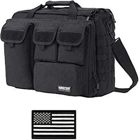 Seibertron 14.1" Shoulder Bag Black and Embroidery US Flag Black in Saudi Arabia