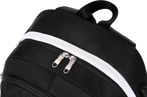 حقيبة ظهر للفتيات للمدرسة، حقيبة ظهر لطيفة للنساء، حقيبة كتب جامعية مناسبة لجهاز كمبيوتر محمول مقاس 15.6 بوصة، باللون الأسود in Kuwait