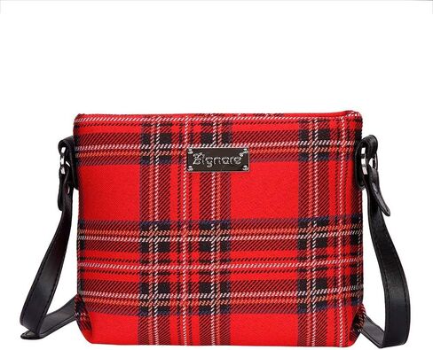 Signare Tapestry Crossbody Bag Shoulder Purse for Women In Red Royal Stewart Tartan Design (XB02-RSTT) in Saudi Arabia