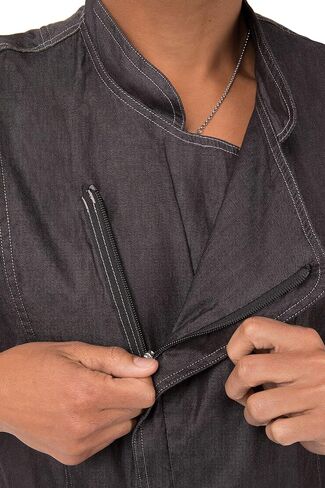 Chef Works Men's Gramercy Denim Chef Coat in Saudi Arabia