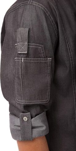 Chef Works Men's Gramercy Denim Chef Coat in Saudi Arabia